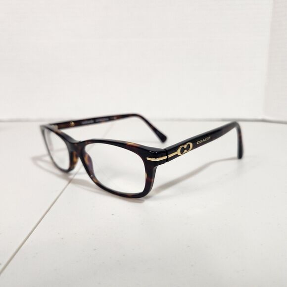 COACH NEW YORK “ELISE” HC6054 5001 Dark Tortoise 50-16-135 Eyeglasses Frames - Picture 2 of 14